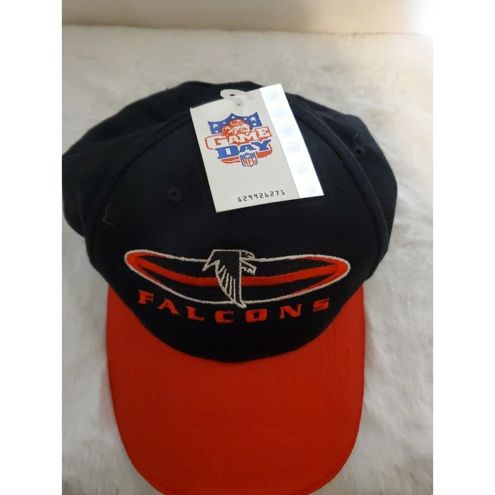 Vintage Atlanta Falcons Black NFL Gameday Hat Cap NFL‎ Rare Dirty Birds ERA